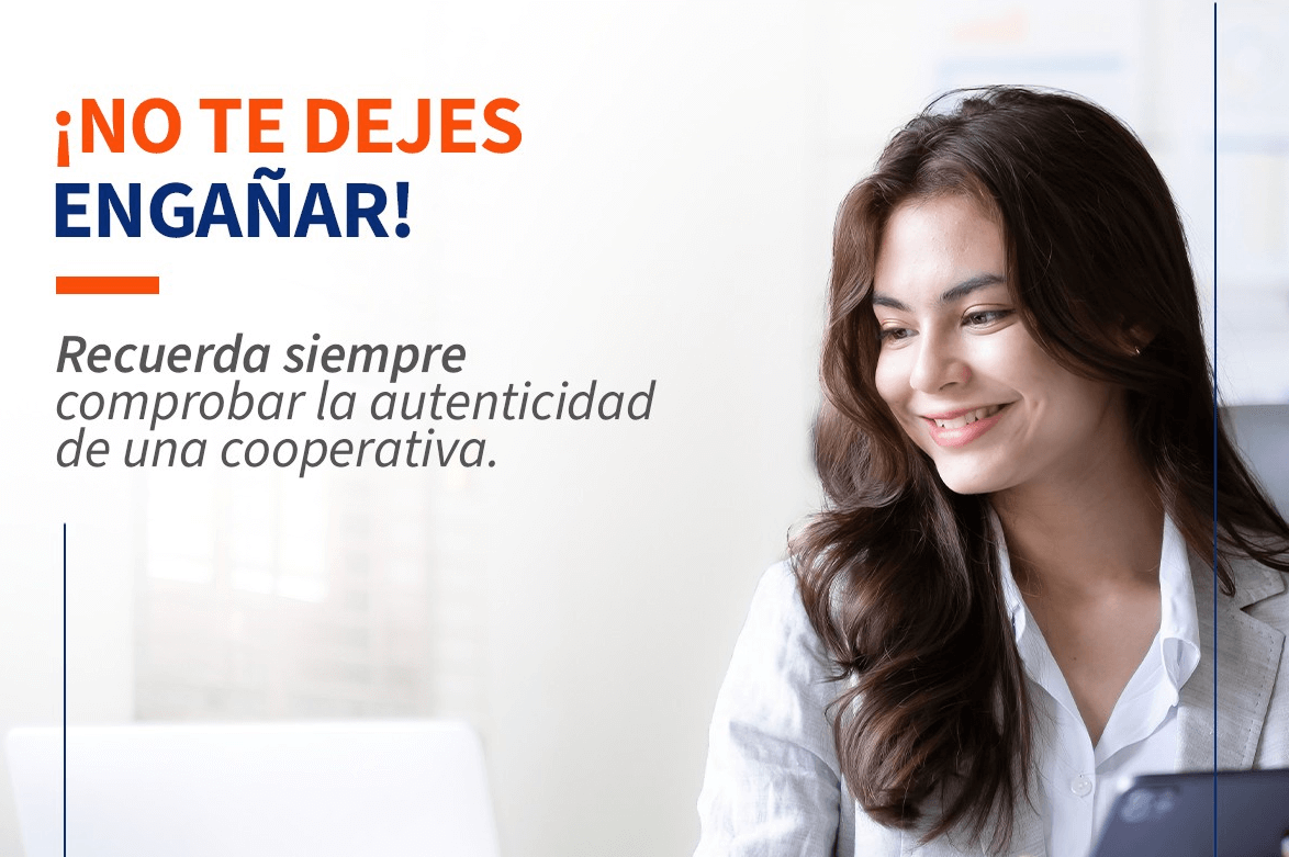 Recuerda que siempre debes comprobar la autenticidad de una cooperativa antes de hacerte socio, o comenzar a consultar por los productos financieros que estas ofrecen. En el caso de Libercoop, puedes hacerlo ingresando directamente al sitio web del registro DAES del Ministerio de Economía: